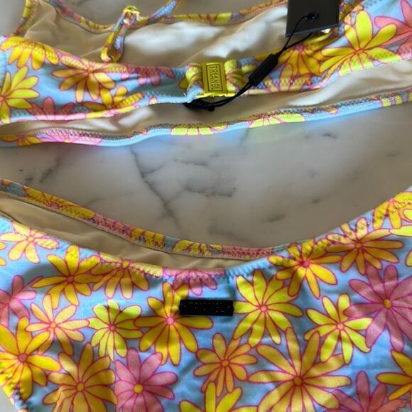 TRIANGL MICA NORMAL SKY FLORAL SET NO BAG NWT VELVET - Picture 5 of 5